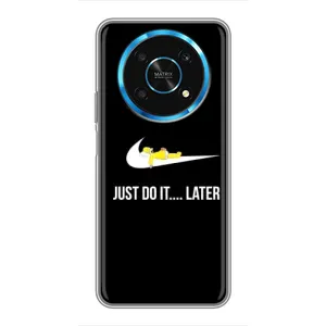 Силиконовый Чехол на Huawei Honor Magic 5 Lite 5G с картинкой Nike (Later)