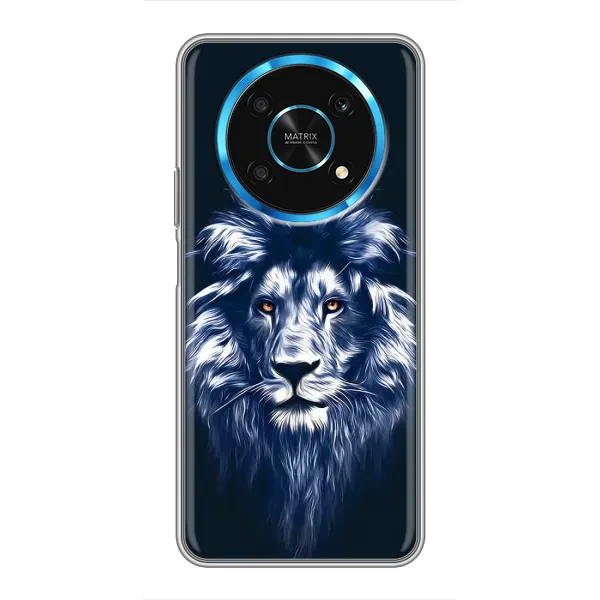 Чехол с рисунком «Лев - синий» для Huawei Honor Magic 5 Lite 5G Чехол с рисунком «Лев - синий» для Huawei Honor Magic 5 Lite 5G