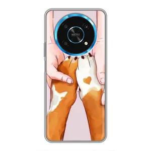 Чехол (ТПУ) Милые собачки для Huawei Honor Magic 5 Lite 5G (Любовь к собакам)