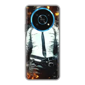 Силиконовый чехол с картинкой "Герой Pubg" на Huawei Honor Magic 5 Lite 5G (Man Пубг)