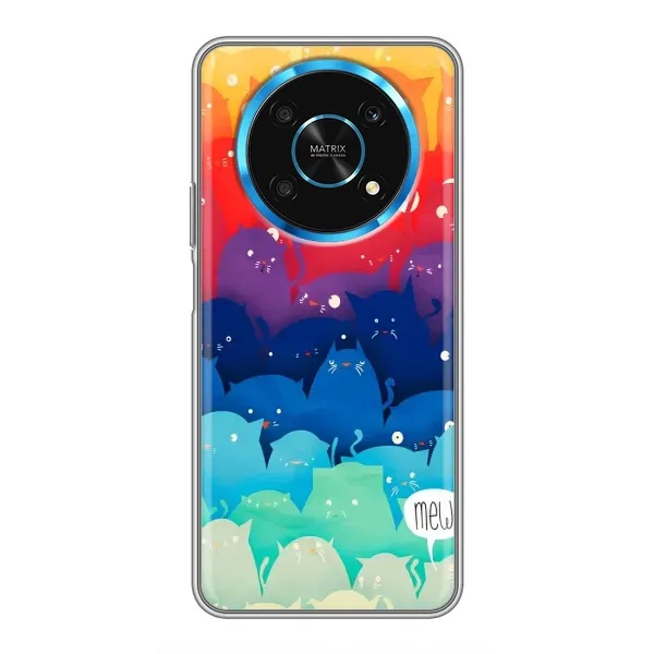Чехол с рисунком «Mew» для Huawei Honor Magic 5 Lite 5G