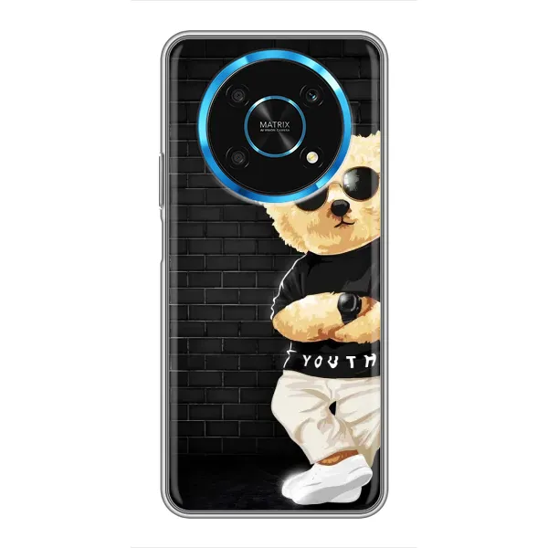 Чехол с рисунком «Мишка в очках» для Huawei Honor Magic 5 Lite 5G Чехол с рисунком «Мишка в очках» для Huawei Honor Magic 5 Lite 5G