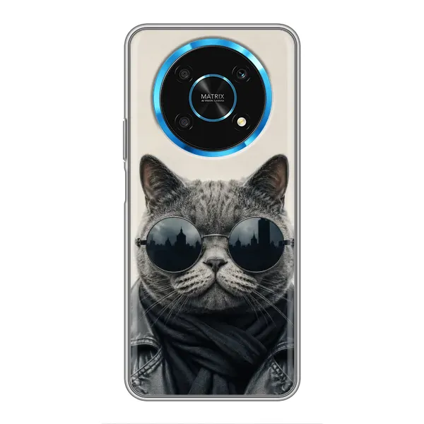 Чехол с рисунком «Модный кот» для Huawei Honor Magic 5 Lite 5G Чехол с рисунком «Модный кот» для Huawei Honor Magic 5 Lite 5G