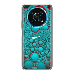 Силиконовый Чехол на Huawei Honor Magic 5 Lite 5G с картинкой Nike (Найк зеленый)