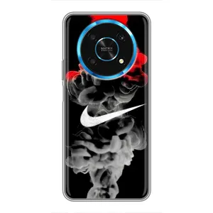 Силиконовый Чехол на Huawei Honor Magic 5 Lite 5G с картинкой Nike (Nike дым)