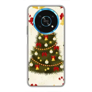 Чехол Новогодняя Елка на Huawei Honor Magic 5 Lite 5G (Новогодний принт)