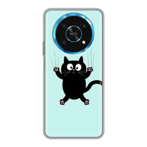 Силіконовий чохол з котиком для Huawei Honor Magic 5 Lite 5G (Падаючий кіт)