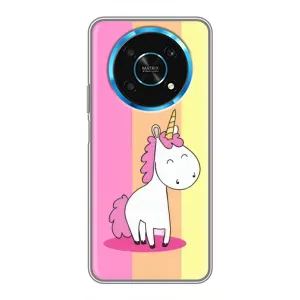 Чехол Unicorn на Huawei Honor Magic 5 Lite 5G (Радужный Единорог)