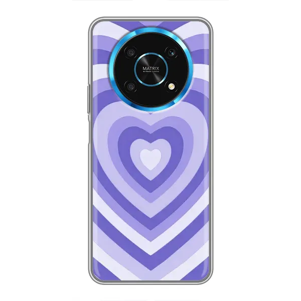 Чехол с рисунком «Сердце фиолет» для Huawei Honor Magic 5 Lite 5G Чехол с рисунком «Сердце фиолет» для Huawei Honor Magic 5 Lite 5G