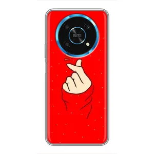 Чохол (Знак сердечка) для Huawei Honor Magic 5 Lite 5G (Сердечко на червоному)