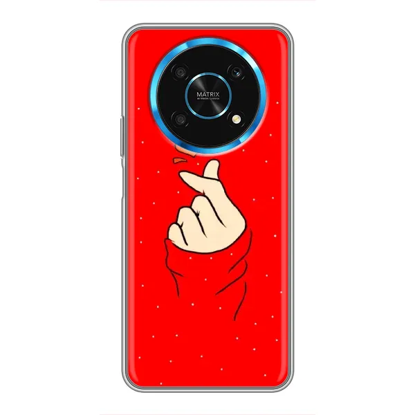 Чехол с рисунком «Сердце на красном» для Huawei Honor Magic 5 Lite 5G Чехол с рисунком «Сердце на красном» для Huawei Honor Magic 5 Lite 5G