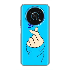 Чохол (Знак сердечка) для Huawei Honor Magic 5 Lite 5G (Сердечко на синоьому)