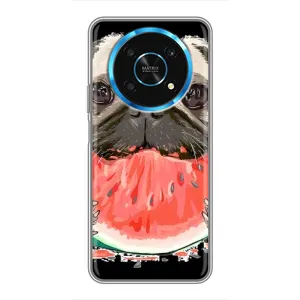 Чехол (ТПУ) Милые собачки для Huawei Honor Magic 5 Lite 5G (Смешной Мопс)