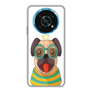 Бампер для Huawei Honor Magic 5 Lite 5G с картинкой "Песики" (Собака Король)