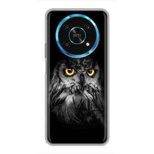 Чохли з принтом СОВИ для Huawei Honor Magic 5 Lite 5G (Сова на чорному)