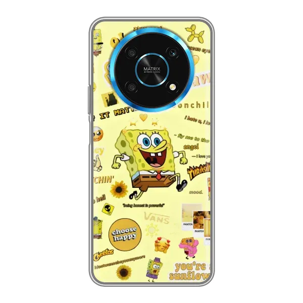 Чехол с рисунком «Спанч Боб бежит» для Huawei Honor Magic 5 Lite 5G Чехол с рисунком «Спанч Боб бежит» для Huawei Honor Magic 5 Lite 5G