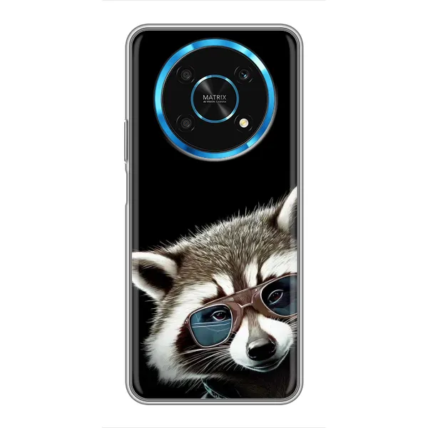 Чехол с рисунком «Стильный Енот» для Huawei Honor Magic 5 Lite 5G Чехол с рисунком «Стильный Енот» для Huawei Honor Magic 5 Lite 5G
