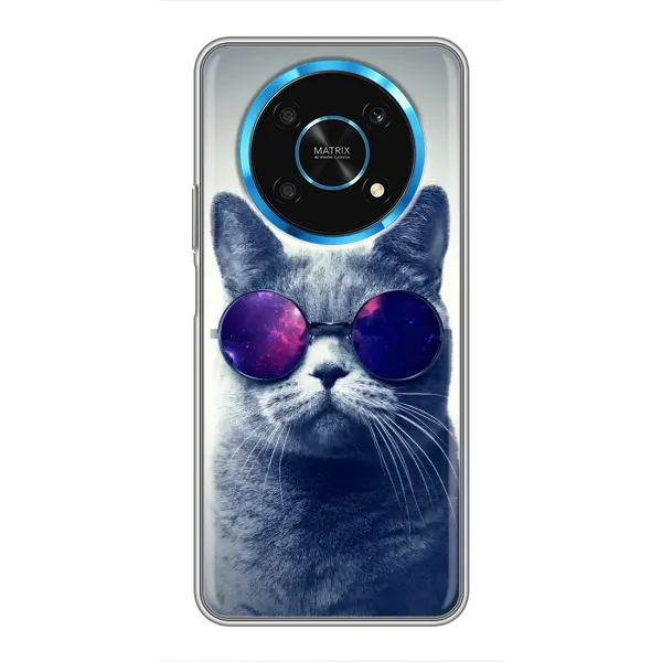 Чехол с рисунком «Стильный КОТ» для Huawei Honor Magic 5 Lite 5G Чехол с рисунком «Стильный КОТ» для Huawei Honor Magic 5 Lite 5G