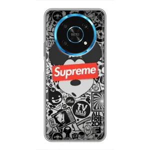 Чехол с Брендами одежды на Хуавей Хонор Меджик 5 Лайт 5G (Supreme Маус)