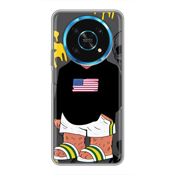 Чехол с рисунком «Teddy USA» для Huawei Honor Magic 5 Lite 5G Чехол с рисунком «Teddy USA» для Huawei Honor Magic 5 Lite 5G