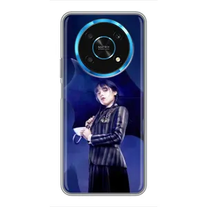 Чохол з картинкою Венсдей на Huawei Honor Magic 5 Lite 5G (Венсдей з парасолькою)
