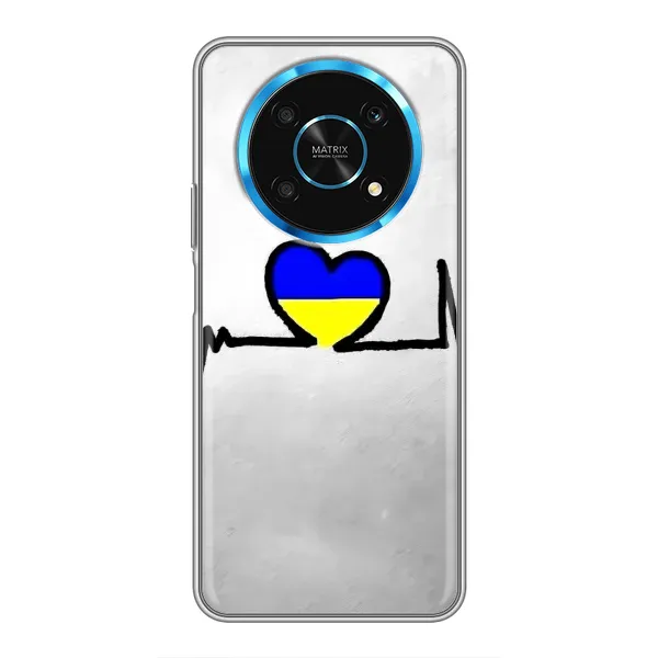 Чехол с рисунком «Украинская кардиограмма» для Huawei Honor Magic 5 Lite 5G Чехол с рисунком «Украинская кардиограмма» для Huawei Honor Magic 5 Lite 5G