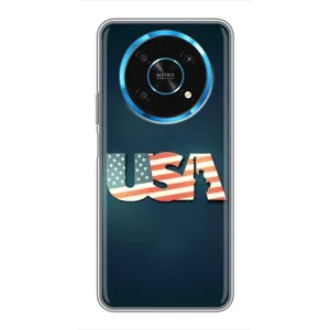 Чехол Флаг USA для Huawei Honor Magic 5 Lite 5G (USA)