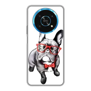 Бампер для Huawei Honor Magic 5 Lite 5G с картинкой "Песики" (В очках)