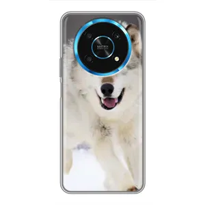 Чехол с Волком на Huawei Honor Magic 5 Lite 5G (Волк на снегу)