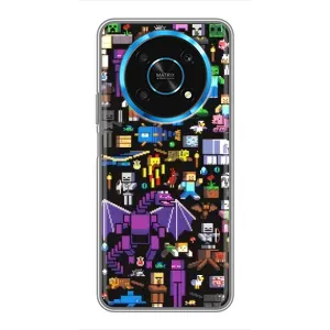 Чехол майнкрафт для Huawei Honor Magic 5 Lite 5G (Все персонажи)