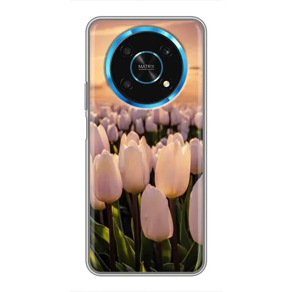 Чехол с рисунком «Закат с цветами» для Huawei Honor Magic 5 Lite 5G Чехол с рисунком «Закат с цветами» для Huawei Honor Magic 5 Lite 5G