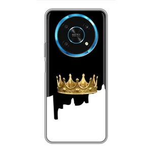 Чохол (Корона на чорному фоні) для Хуавей Хонор Магік 5 Лайт 5G (Золота корона)