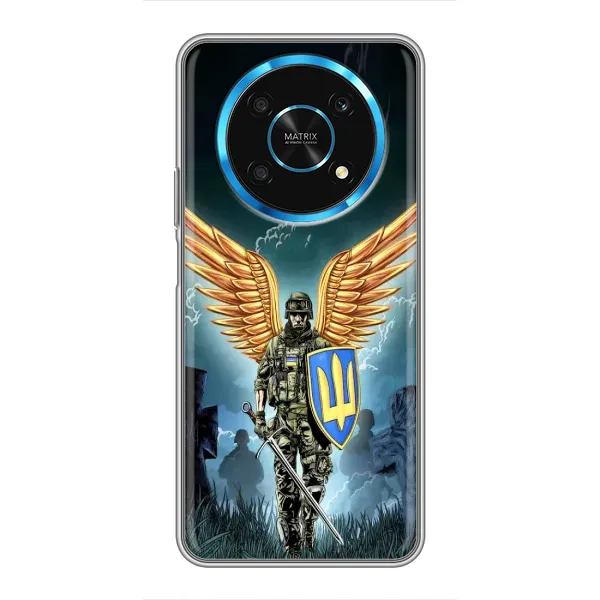 Чехол с рисунком «ЗСУ з крильями» для Huawei Honor Magic 5 Lite 5G