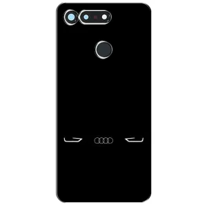 Силиконовый бампер с картинкой машины на Huawei Honor View 20 / V20 (Силует Audi)