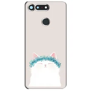 Чехол на тематику: Коты для Huawei Honor View 20 / V20 (Белый котик)