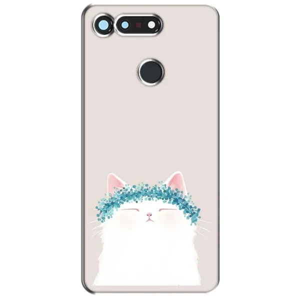 Чехол с рисунком «Белый котик» для Huawei Honor View 20 / V20 Чехол с рисунком «Белый котик» для Huawei Honor View 20 / V20