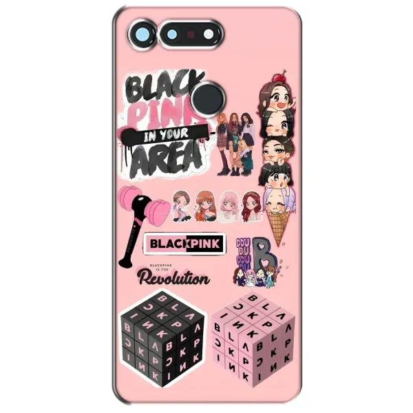 Чехол с рисунком «BLACK PINK коллаж» для Huawei Honor View 20 / V20