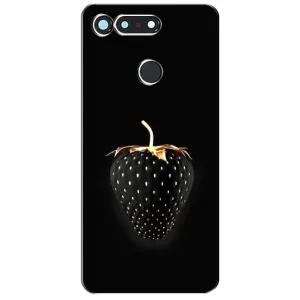 Чехол с изображением вкусной еды для Huawei Honor View 20 / V20 (Чёрная клубника)