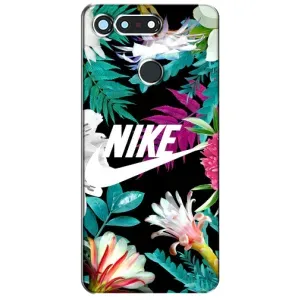 Силиконовый Чехол на Huawei Honor View 20 / V20 с картинкой Nike (Цветочный Nike)