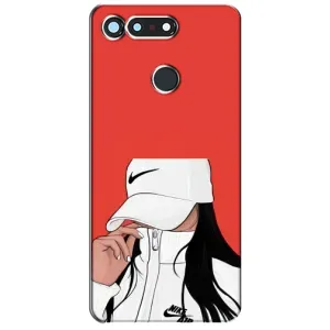 Силіконовый Чохол на Huawei Honor View 20 / V20 з картинкой Модных девушек (Дівчина Nike)