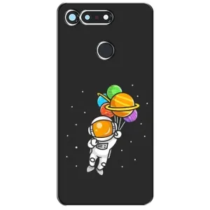 Силиконовый Чехол с принтом "Космонавты" на Huawei Honor View 20 / V20 (Космонавт с шариками)