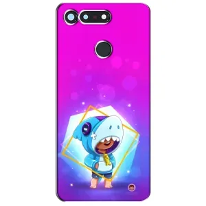 Чехол Бравл Старс для Huawei Honor View 20 / V20 (Леон в костюме Акулы)