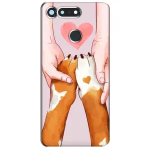 Чехол (ТПУ) Милые собачки для Huawei Honor View 20 / V20 (Любовь к собакам)
