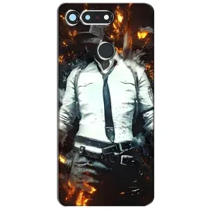 Силиконовый чехол с картинкой "Герой Pubg" на Huawei Honor View 20 / V20 (Man Пубг)