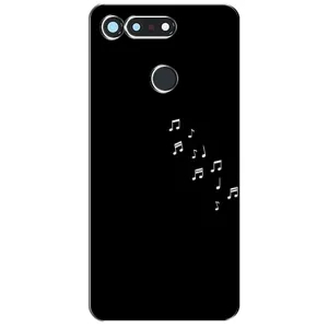 Чехол с картинками на черном фоне для Huawei Honor View 20 / V20 (Ноты)
