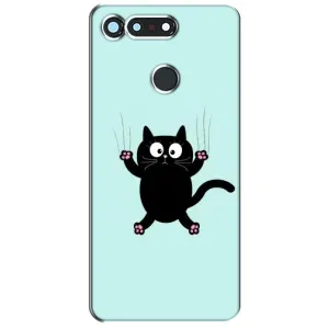 Силиконовый чехол с котиком для Huawei Honor View 20 / V20 (Падающий кот)