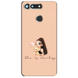 Силіконовый Чохол на Huawei Honor View 20 / V20 з картинкой Модных девушек (З собакою)
