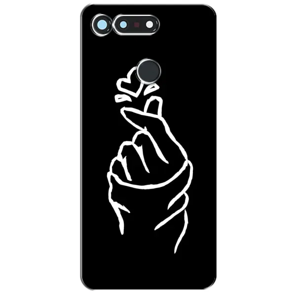 Чехол с рисунком «Сердце на черном» для Huawei Honor View 20 / V20 Чехол с рисунком «Сердце на черном» для Huawei Honor View 20 / V20