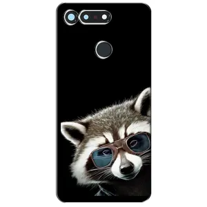 Силиконовый Чехол с Енотами на Huawei Honor View 20 / V20 (Стильный Енот)