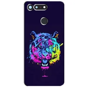 Силиконовый бампер с картинкой животных для Huawei Honor View 20 / V20 (Тигр-Арт)